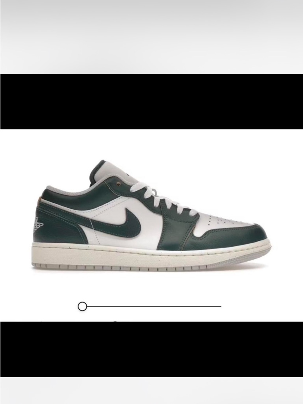 Nike Air Jordan 1 Low SE sneakers in the
"Oxidized Green" colorway Size: 13